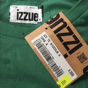 NWT IZZUE Men’s Tee, Green, Size 4 (Large)